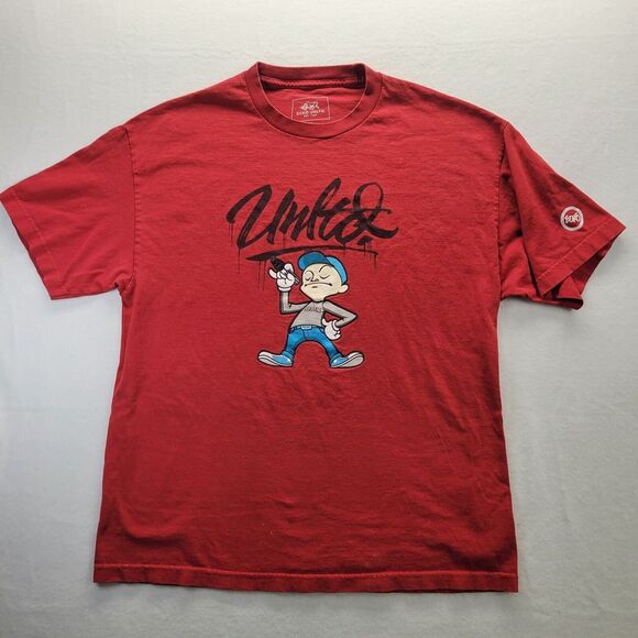 ECKO Mens XL Unlimited‎ Red Vandals Graffiti T Shirt - Picture 1 of 15